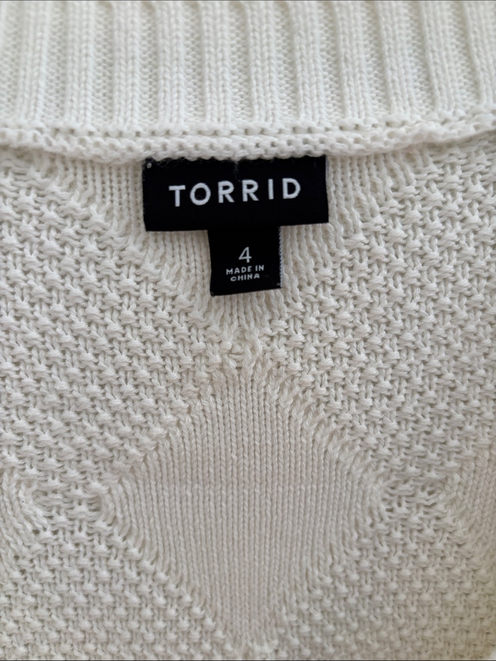 Torrid 100% Cotton Embroidered Strawberry Textured Sweater Cardigan Plus Sz 4X - Picture 4 of 11